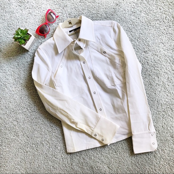 gucci white button down shirt